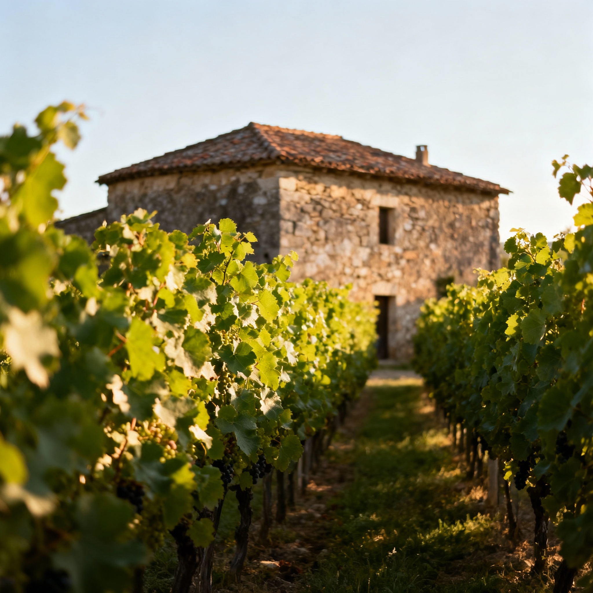 Cantina con botti di vino illuminate